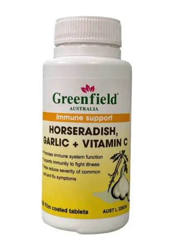 [HORSERADISH_100VIEN_TPBVSK] Horseradish, Garlic + Vitamin C (Chai 100 viên)