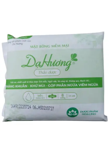 [BVSDAHUONG_8MIENG_KHAC] Băng vệ sinh Dạ hương Thảo dược (Gói 8 miếng)