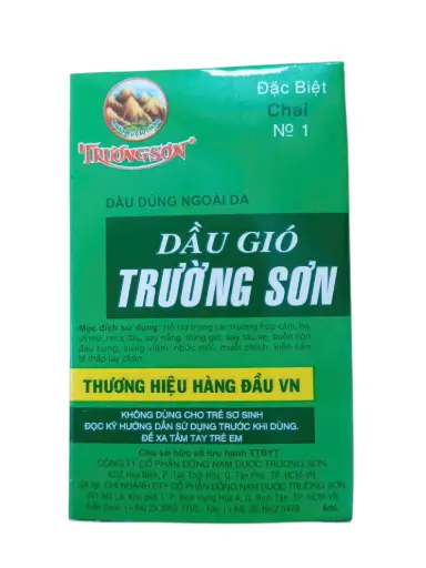 [DAUGIOTRUONGSON_6ML_TTBYT] Dầu gió trường sơn 6ml (Hộp 12 chai)