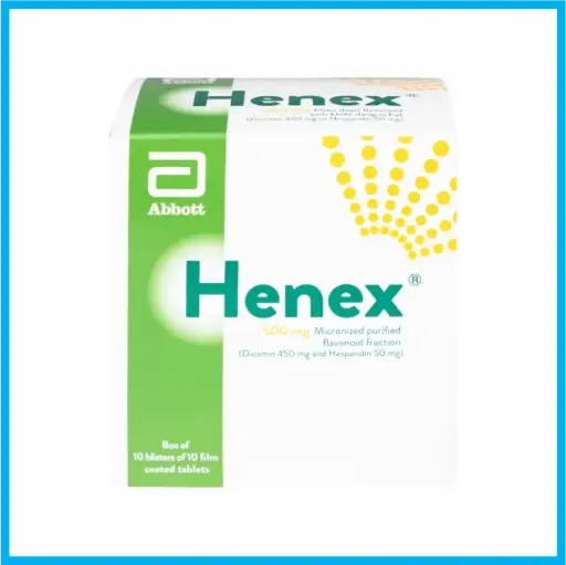 [HENEX_50MG_TKKD] Henex 500mg (Hộp 10 vỉ x 10 viên)