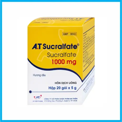 [ATSUCRALFATE_1000MG_TKKD] A.T Sucralfate 1000mg (Hộp 20 gói)