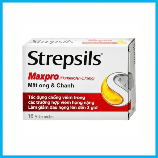 [STREPSILSMAXPRO_16VIEN_TKKD] Strepsils Maxpro (Hộp 2 vỉ x 8 viên)