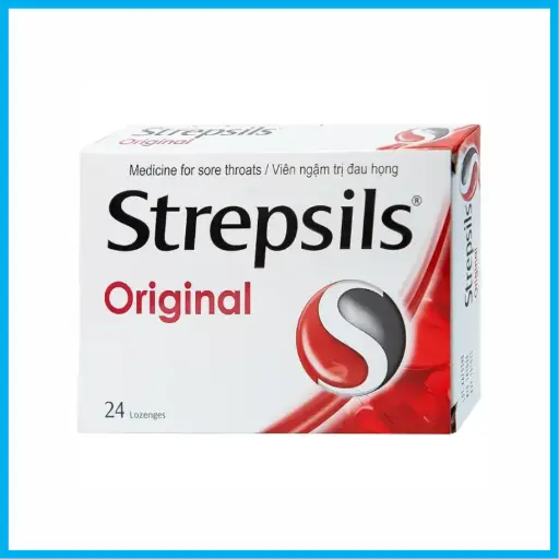[STREPSILSORIGINAL_2VI_TKKD] Strepsils Original (Hộp 2 vỉ x 12 viên)