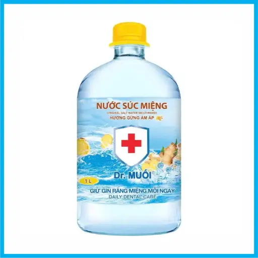 [SUCMIENGDR.MUOIGUNG_1000ML_MP] Nước súc miệng Dr. Muối hương gừng 1L