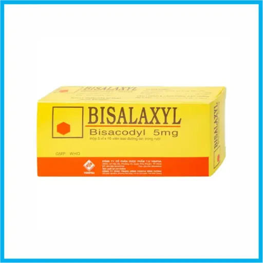 [BISALAXYL_50VIEN_TKKD] Bisalaxyl Vidipha (Hộp 5 Vỉ x 10 Viên)