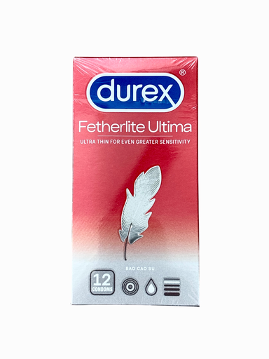 [DUREXFETHERLITEULTIMA_12CAI_TBYT] Durex Fetherlite Ultima (Hộp 12 cái)